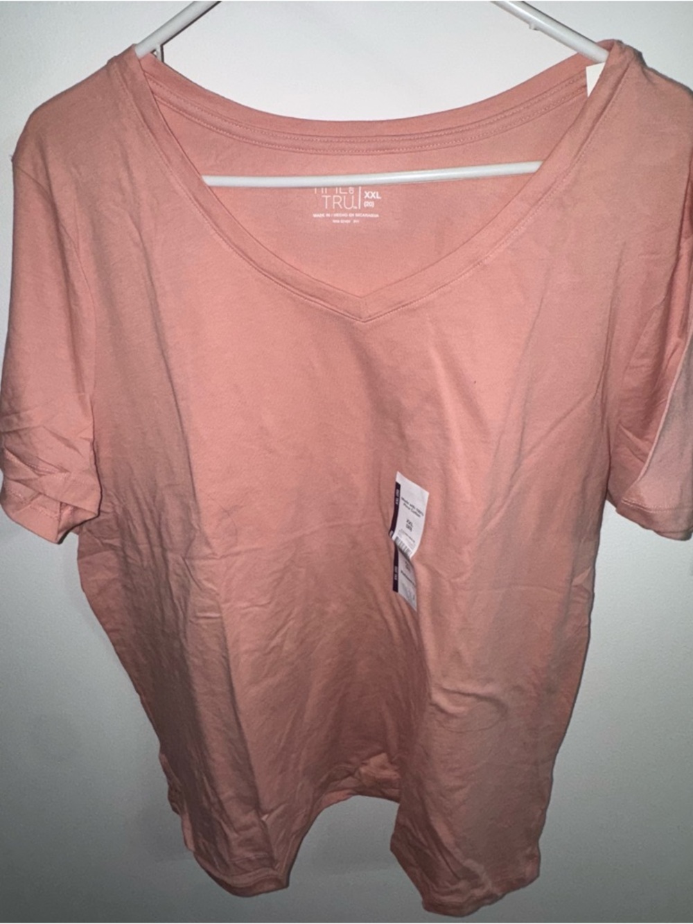 NWT Time and Tru Light Pink V-Neck Sleep Tees ( you get 2 tees)